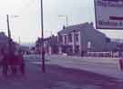 Former Dog and Partridge public house, No. 575 Attercliffe Road showing (right) former site of Nos. 591 - 597 R. K. Osborne Ltd., carpet dealers 