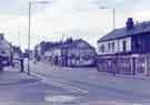 Derelict shops on Attercliffe Road showing (right) No. 851 Tramcar public house