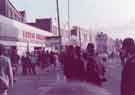 Police and crowds on Attercliffe Road showing (left) Nos. 614 - 618 Ernest Burgess Ltd., tailors
