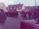 Police and crowds in Attercliffe