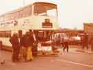 Lorry and bus crash, Attercliffe Road, c.1980 - 1981 Lorry and bus crash, Attercliffe Road, c.1980 - 1981
