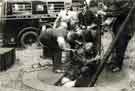 City of Sheffield Fire Brigade. Superintendant T. Breaks descends into sewer looking for 2 children who were later found drowned City of Sheffield Fire Brigade. Superintendant T. Breaks descends into sewer looking for 2 children who were later found drowned