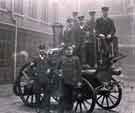 View: u11236 City of Sheffield Fire Brigade. Fire engine at Rockingham Street Fire Station