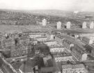 View of (left) Winter Street Hospital showing (back) Ponderosa and Martin Street Flats
