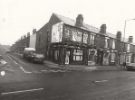 Nos. 411 - 417 Staniforth Road at the junction with (left) Cattal Street showing (l. to r.) P. Matthews, grocers; D. G. Wilson, newsagents and card shop and H. Lamb, fish and chip shop