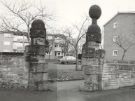 Gate posts from Old Hall Farm, Richmond Road