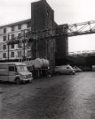 View: u11586 Straddle Warehouse (left) showing Turners News vans belonging to H. Turner and Son Ltd, wholesale newsagents