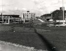 View: u11595 Park Square roundabout looking towards Exchange Street showing (left) Sheaf Market and Setts Market (centre) Hambleden House and (right) the Canal Basin