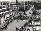 View: u11602 Football World Cup 1966: Guards band marching in Barkers Pool