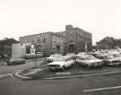 Fitzwilliam Street (left) at the junction with (foreground) Broomhall Street showing (centre) Fitzwilliam Chapel and Surmanco Ltd., surgical instrument and scissor manufacturers