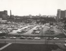 Car park off Fitzwilliam Street showing (centre) Eldon Street and (right) Wellington Street and Telephone House