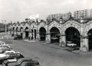 View: u11671 Entrance to Sheffield Midland railway station showing Park Hill Flats behind