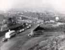 View: u11713 Granville Road (left) looking towards (right) Granville Street and (centre) Granville Square, (centre right) Suffolk Road, (centre left) Queen's Road and (top centre) St. Mary's Road