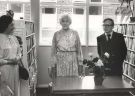 Probable opening of a branch library showing (centre) Councillor Enid Hattersley and (right) Councillor Roy Munn Probable opening of a branch library showing (centre) Councillor Enid Hattersley and (right) Councillor Roy Munn
