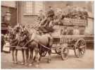 Hillfoot horse drawn bus owned by Joseph Tomlinson and Sons outside an unidentified pub