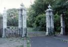 View: u11881 Entrance to Weston Park, Western Bank after the Godfrey Sykes gates had been stolen.