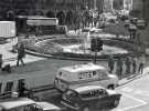 Goodwin Fountain on Fargate, from Leopold Street looking towards (top right) Surrey Street Goodwin Fountain on Fargate, from Leopold Street looking towards (top right) Surrey Street