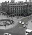 View of (left) Fargate showing (centre) Yorkshire Bank Ltd. and (right) Surrey Street View of (left) Fargate showing (centre) Yorkshire Bank Ltd. and (right) Surrey Street
