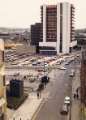 View: u12316 View of (centre) AEU House and Redvers House offices showing the junction of (bottom) Norfolk Street, (centre) Charles Street and (top right) Union Street