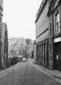 View: u12364 Castle Green, looking towards Exchange Brewery, showing (right) rear of Court House (formerly the old Town Hall), c.1970
