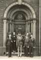 Group outside Warrington office (Wardonia Buildings) of Thomas Ward and Sons Ltd., cutlery manufacturers