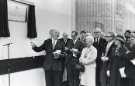 Opening of the new Sheffield Magistrates Court, Snig Hill by (first left) the Lord Chancellor, Lord Elwyn-Jones (1909 - 1989)