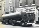 John Smith's Brewery tanker outside No. 109 Brown Bear public house and Nos. 111 - 115 Mama's Hamburger and Pizza Parlour