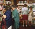 Choosing books on a Mobile library vehicle