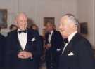 Sir John Osborn (1922 - 2015) MP (right): unidentified event [possibly at the Cutlers Hall]