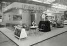Exhibition stand of (Lee of Sheffield Ltd.) Arthur Lee and Sons Ltd., steel manufacturers at the British Exhibtion, Copenhagen, 29 Sep - 16 Oct 1955 Exhibition stand of (Lee of Sheffield Ltd.) Arthur Lee and Sons Ltd., steel manufacturers at the British Exhibtion, Copenhagen, 29 Sep - 16 Oct 1955