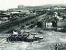 Construction of Olive Grove Council Depot, Olive Grove Road showing (top left) Claywood Flats, Park Construction of Olive Grove Council Depot, Olive Grove Road showing (top left) Claywood Flats, Park