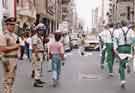 Sheffield City Morris dancing in the streets of Guayaquil, Ecuador