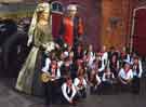 Sheffield City Morris with the Sheffield City Giants, 'War' and 'Peace' at the Kelham Island Industrial Museum
