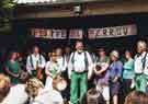 Sheffield City Morris performing for friends and neighbours of members, Chris and Mal Willans, at their property in Perrou, Normandy, France