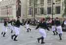 Friends of Sheffield City Morris. Handsworth Sword Dancers from Sheffield performing in Tudor Square