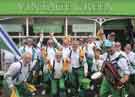 Sheffield City Morris. On tour at the Sidmouth Folk Festival, Devon