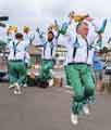 Sheffield City Morris. Dancing at the Sidmouth Folk Festival, Devon