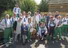 Sheffield City Morris. 40th Anniversary celebrations showing some of the team wearing an older kit
