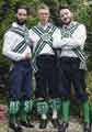 Sheffield City Morris. 40th Anniversary celebrations showing the team wearing an older kit