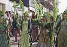 Sheffield City Morris. The 'Bogies' and the Lovely Ladies at the Jack in the Green Festival, Hastings, East Sussex