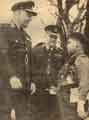 Sir William Pike, commissioner in chief designate of the St. John Ambulance at an inspection of the Corps at Psalter Lane