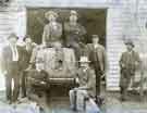 Group of men associated with Burgon and Ball Ltd., manufacturers of sheep shearing equipment, Sydney, Australia
