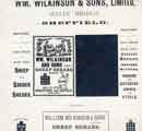 Advertisement for Wm. Wilkinson and Sons Ltd., manufacturers of sheep shears, [Holme Lane], Malin Bridge