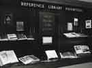 Gold, Bright and Yellow, an exhibition of books, display window, Reference Library, Central Library, Surrey Street