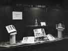 Engraved GlAss, an exhibition of books, display window, Reference Library, Central Library, Surrey Street