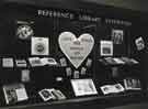 The Moderns, an exhibition of books and records, display window, Reference Library, Central Library, Surrey Street