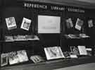 The Moderns, an exhibition of books and records, display window, Reference Library, Central Library, Surrey Street