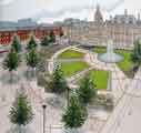 Architects drawing of proposed Central Piazza for Heart of the City1 showing Peace Gardens, (top right) Town Hall and (top left) Pinstone Street Architects drawing of proposed Central Piazza for Heart of the City1 showing Peace Gardens, (top right) Town Hall and (top left) Pinstone Street