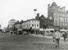 Junction of (left) Leopold Street and (right) Fargate showing No.70 H.L. Brown and Son, jewellers and No.66 Western Jean Company, fashion shop Junction of (left) Leopold Street and (right) Fargate showing No.70 H.L. Brown and Son, jewellers and No.66 Western Jean Company, fashion shop