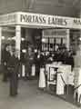 Exhibition stand for the Portass Lathe and Machine Tool Co., lathe manufacturers, at Edmund Road Drill Hall